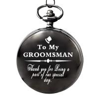 Udaney Groomsman Gifts for WeddingGifts for Groomsman from Groom Pocket Watch to My Groomsman Wedding Gifts for Men，Engr | かめよしエクスプレス