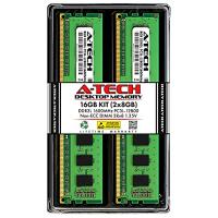 A-Tech 16GB (2x8GB) DDR3/DDR3L 1600MHz PC3L-12800 (PC3-12800) CL11 DIMM 2Rx8 1.35V 240-Pin Non-ECC UDIMM Desktop RAM Mem | かめよしエクスプレス