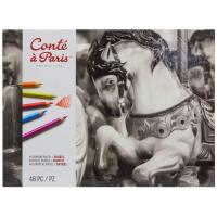 Cont  Paris Cont Paris 2184 Pastel Pencils with 48 Colors Colors may vary | かめよしエクスプレス