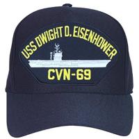 U.S. Navy USS Dwight D. Eisenhower CVN-69 Baseball Cap. Made in USA | かめよしエクスプレス