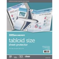 Office Depot Tabloid-Size Sheet Protectors 11in. x 17in. Clear Pack of 10 697146 | かめよしエクスプレス