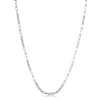Kooljewelry Sterling Silver Alternate Long Box Chain Necklace (1.6 mm 16 inch) | かめよしエクスプレス