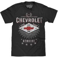 Tee Luv Chevrolet T-Shirt - Live Fast Chevy Shirt (Black) (M) | かめよしエクスプレス