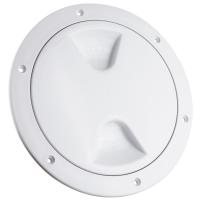 Five Oceans 4 Boat Hatch Marine Round Inspection Deck Plate Hatch with Detachable Cover UV-Resistant ABS White Plastic f | かめよしエクスプレス