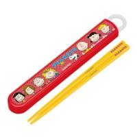 スヌーピー[Snoopy]PEANUTS食洗器対応スライド箸＆箸箱セット（はしはし箱セット）（ABS2AM/437175） | 紙・文具 ひかりYahoo!店