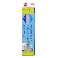 uni タブレット授業えんぴつ 【鉛筆名入れ無料】 濃く書けてタブレット授業でも見やすい 鉛筆6914　6角　(2B)(かきかたえんぴつダース箱入)ブルー (K69142B) | 紙・文具 ひかりYahoo!店