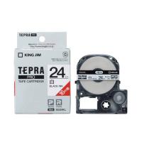テプラ テープカートリッジ 純正 キングジム TEPRA PRO プロ 白ラベル ロング16m巻 SS24KL 幅24mm 白x黒文字 | カナエミナ