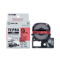テプラ テープカートリッジ 純正 キングジム TEPRA PRO プロ キレイにはがせるラベル SC9RE 幅9mm 赤x黒文字 | カナエミナ