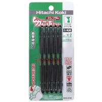 ゆうパケ可 (HiKOKI) 力こぶビット スレンダータイプ 5本入 0033-5702 No.2 全長110mm 六角軸二面幅6.35mm ハイコーキ 日立 | カナジン ヤフー店