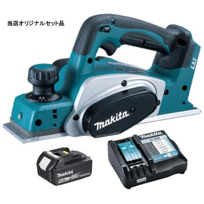 マキタ 充電式カンナ KP180DZ+バッテリBL1860B+充電器DC18RF付 マキタ 充電式カンナ KP180DZ+バッテリBL1860B+充電器DC18RF付