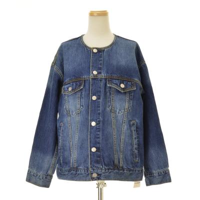 ノーカラーデニムジャケット（JOURNAL STANDARD relume／レディース