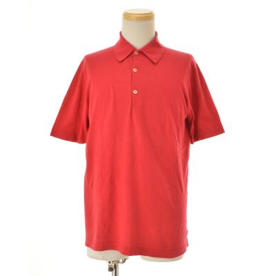 JOHN SMEDLEY メンズポロシャツ（色：レッド系）｜トップス