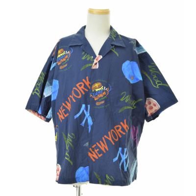WOOD BLOCK 半袖開襟シャツ　newyorkニューヨーク WOODBLOCK × OverWhelm / ウッドブロック NEW YORK S/S OPEN COLLAR