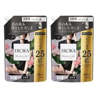 【2個セット】イロカ 柔軟剤 フレアフレグランス IROKA  ハンサムリーフの香り 1200ml 大容量 | MMCーY