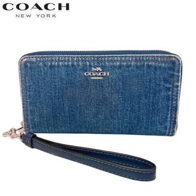 ⭐️超美品⭐️COACH 名刺ケース カードケース シグネチャー ライトブルー ブルー（青）系 Coach(コーチ) カードケース・名刺入れ