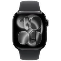 Apple Watch Series 11（GPSモデル）- 46mmジェットブラックアルミニウムケースとブラックスポーツバンド - S/M　MEUW4J/A | kantanshop