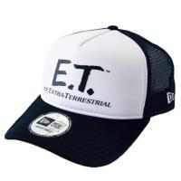 ニューエラ NEWERA×E.T. コラボ 帽子 9FORTY A-Frame トラッカー E.T. イーティー ロゴ ブラック/ホワイト | 河童クラフトYahoo!店