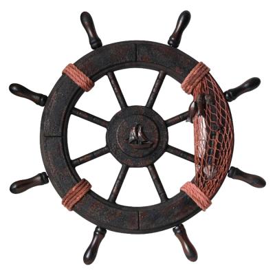 木製 舵輪 デザイン 直径約66cm 全体約90cm Amazon｜PIRU 装飾用舵輪はハンドルを含め幅約12インチ 船の車輪