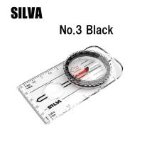SILVA シルバ　No.3 Black コンパス 方位磁石 登山 トレッキング 地形図 | カスカワスポーツ