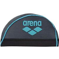 アリーナ arena ARN-6414 メッシュキャップ 水泳 キャップ・ハット ブラックxFブルー | カスカワスポーツ
