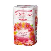 カミ商事 エルモア トイレットロール ピンク ダブル 30m 花の香り 12 