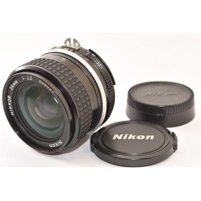 美品動作OK AF Nikkor 24mm F2.8 単焦点レンズ カメラレンズ AI AF Nikkor 24mm f/2.8D NIKKOR（ニッコール
