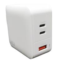 AC充電器 3ポート PD66w AC-USB充電  Type-C/A ホワイト Lazos L-AC66-W/9975 | カワネット