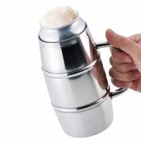樽缶ジョッキ　500ml 真空二重 缶ホルダージョッキ タンブラー マグカップ/3891ｘ１個 | カワネット