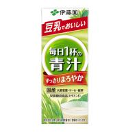 毎日1杯の青汁 まろやか豆乳ミックス 伊藤園 紙パック 200ml/4901085622513ｘ４８本セット/送料無料  代引き不可 メーカーお取り寄せ 北海道/離島/沖縄配送不可 | カワネット