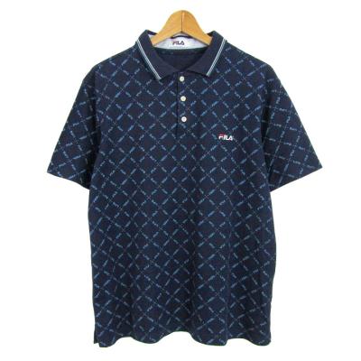FILA ネイビー メンズポロシャツ XLサイズ新品タグ付き FILA ネイビー メンズポロシャツ XLサイズ新品タグ付き