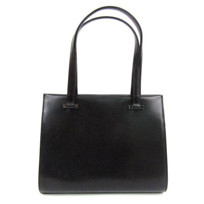 美品　GRÈS グレ　ブラックショルダーハンドバッグ 保存袋付き B8316-01_c08412b7-b997-465c-