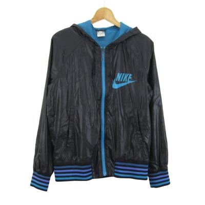 NIKE ウィンドブレーカー XL ネイビー・グレー ウィンドライナー NIKE 灰紺 フーデッド ナイロンジャケット メンズXL
