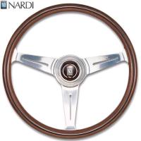 NARDI ナルディ　N120　ウッド&amp;ポリッシュスポーク　ステアリング　径360mm　NARDIホーンボタン、ホーリング付　お取り寄せ | KCMオンラインショップ