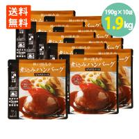 煮込みハンバーグ テリヤキソース 190g×10袋 開花亭 送料無料 ハンバーグ レトルト テリヤキ ハンバーグ レンジ | 世界の珍味 ウイスキー ナッツ