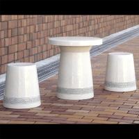 日本製 信楽焼 石肌テーブルセット 20号 5点セット しがらきやき 陶器 