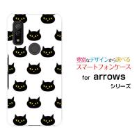 arrows We F-51B FCG01 アローズ ウィー TPU ソフトケース/ソフトカバー ブラックキャット ねこ 猫 黒 ドット ポップ | 携帯問屋 Yahoo!店