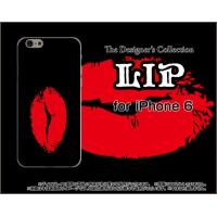 iPhone6sPlus対応 iPhone6Plus アイフォン6プラス Apple スマホ ケース/カバー リップ（レッド×ブラック） カラフル イラスト 口 赤 唇 黒 | 携帯問屋 Yahoo!店