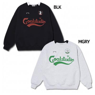 GOAL STUDIO ピステ ブラック ワンポイント ロゴ ライン タグ付き GOAL STUDIO ピステ ブラック ワンポイント ロゴ ライン タグ