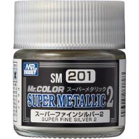 Mr.スーパーメタリック2 スーパーファインシルバー2 10ml 模型用塗料 SM201 新品塗料   GSIクレオス スーパーメタリック | ゲーム&ホビーケンビル