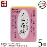 島の恵み ノニ石鹸 100g×5個 久米島物産販売 沖縄県久米島産ノニ使用 おきなわ 沖縄産 久米島産 防腐剤無添加 無香料 | けんこう畑