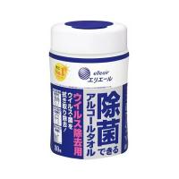 [エリエール] 除菌できるアルコールタオル ウイルス除去用 本体80枚（ウェットティッシュ) | ケンコーエクスプレス2号店