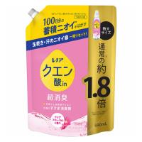 [P＆G]レノア クエン酸in 超消臭 すすぎ消臭剤 クリアフローラルの香り 詰め替え用 特大サイズ 690ml (消臭 防臭 衣類 ニオイケア) | ケンコーエクスプレス2号店