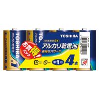 東芝ライテック アルカリ乾電池 単1 4本パック LR20L4MP | ケンコーエクスプレス2号店