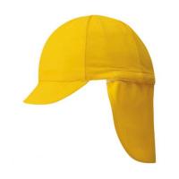 【ゆうパケット配送対象】FOOTMARK(フットマーク) フラップ付き体操帽子(取り外しタイプ) 黄色(イエロー) 日よけ ぼうし 熱中症 紫外線 体育 101215(ポスト投・ | ケンコーエクスプレス