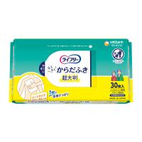 【あわせ買い2999円以上で送料無料】ライフリー さらさらからだふき 30枚入 | ケンコーライフ ヤフー店