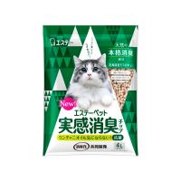 【あわせ買い2999円以上で送料無料】エステーペット 実感消臭チップ 猫用システムトイレ用 4L 引き出し付きシステムトイレ用の猫砂 | ケンコーライフ ヤフー店