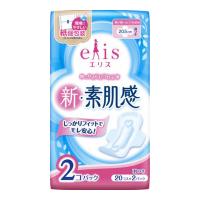 【あわせ買い2999円以上で送料無料】大王製紙 エリス 新・素肌感 多い昼 ふつうの日用 羽つき 20コ入×2P | ケンコーライフ ヤフー店