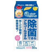 【あわせ買い2999円以上で送料無料】エリエール 除菌できるアルコールタオル 詰替用 80枚入 | ケンコーライフ ヤフー店