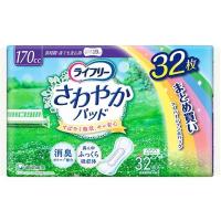 【あわせ買い2999円以上で送料無料】ユニチャーム ライフリー さわやかパッド長時間・夜でも安心用 32枚(4903111551255) | ケンコーライフ ヤフー店