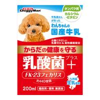 【送料無料・まとめ買い×24個セット】ドギーマン わんちゃんの国産牛乳 乳酸菌プラス 200ml ペット用 ミルク | ケンコーライフ ヤフー店